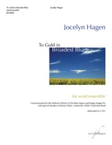 To Gold in Broadest Blue Concert Band sheet music cover